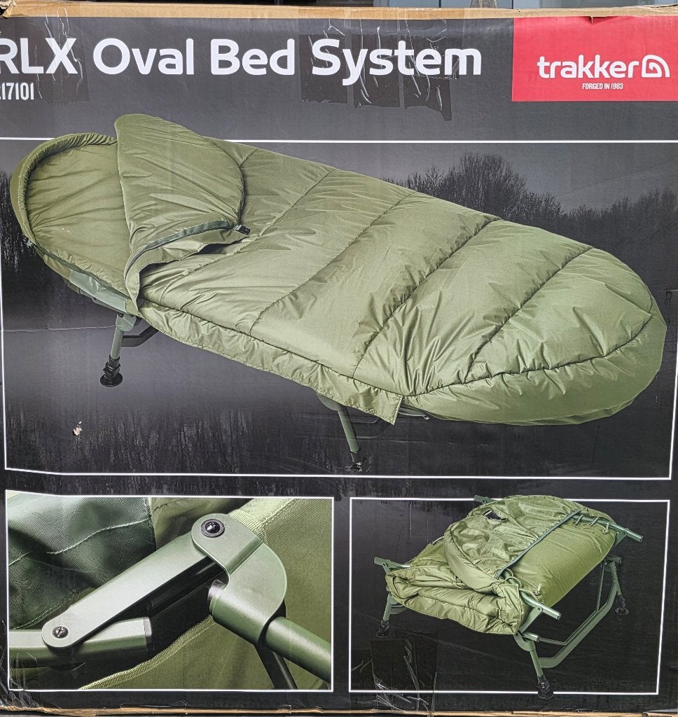 Trakker RLX Oval bedchair system, Watersport en Boten, Hengelsport | Karpervissen, Ophalen, Zo goed als nieuw