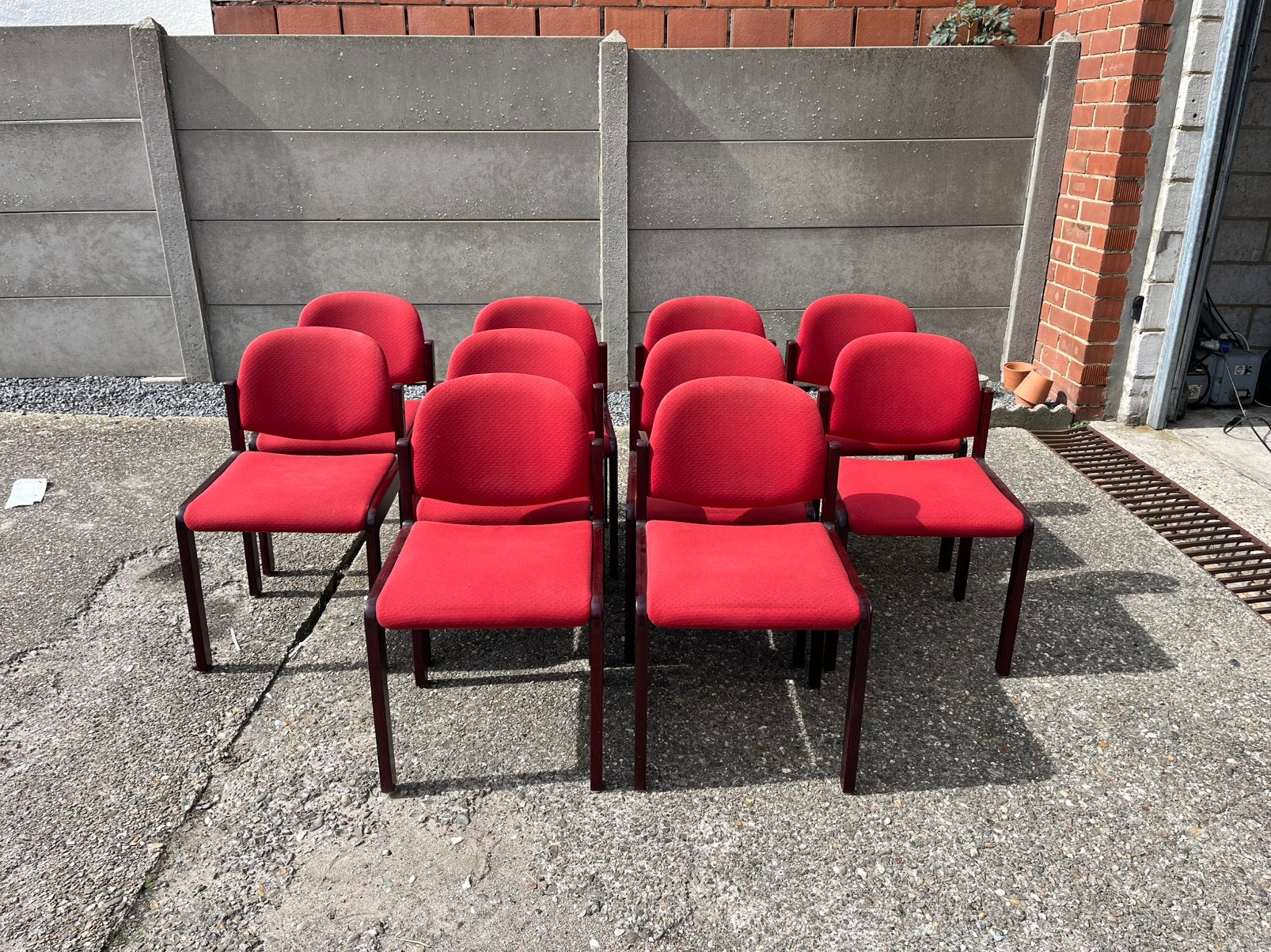 Rode Stoelen, meerdere beschikbaar, Enlèvement, Comme neuf