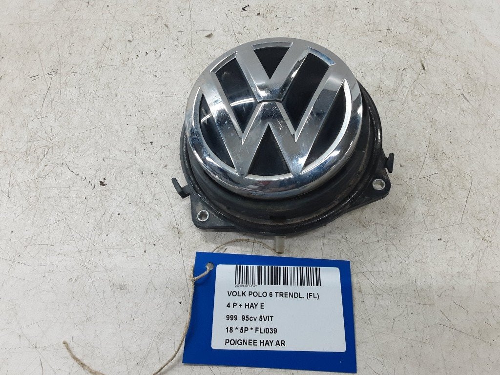 POIGNEE COFFRE / HAYON ARRIERE Volkswagen Polo VI (AW1), Autos : Pièces & Accessoires, Volkswagen, Volkswagen AG, Utilisé, Kundenbetreuung@volkswagen.de