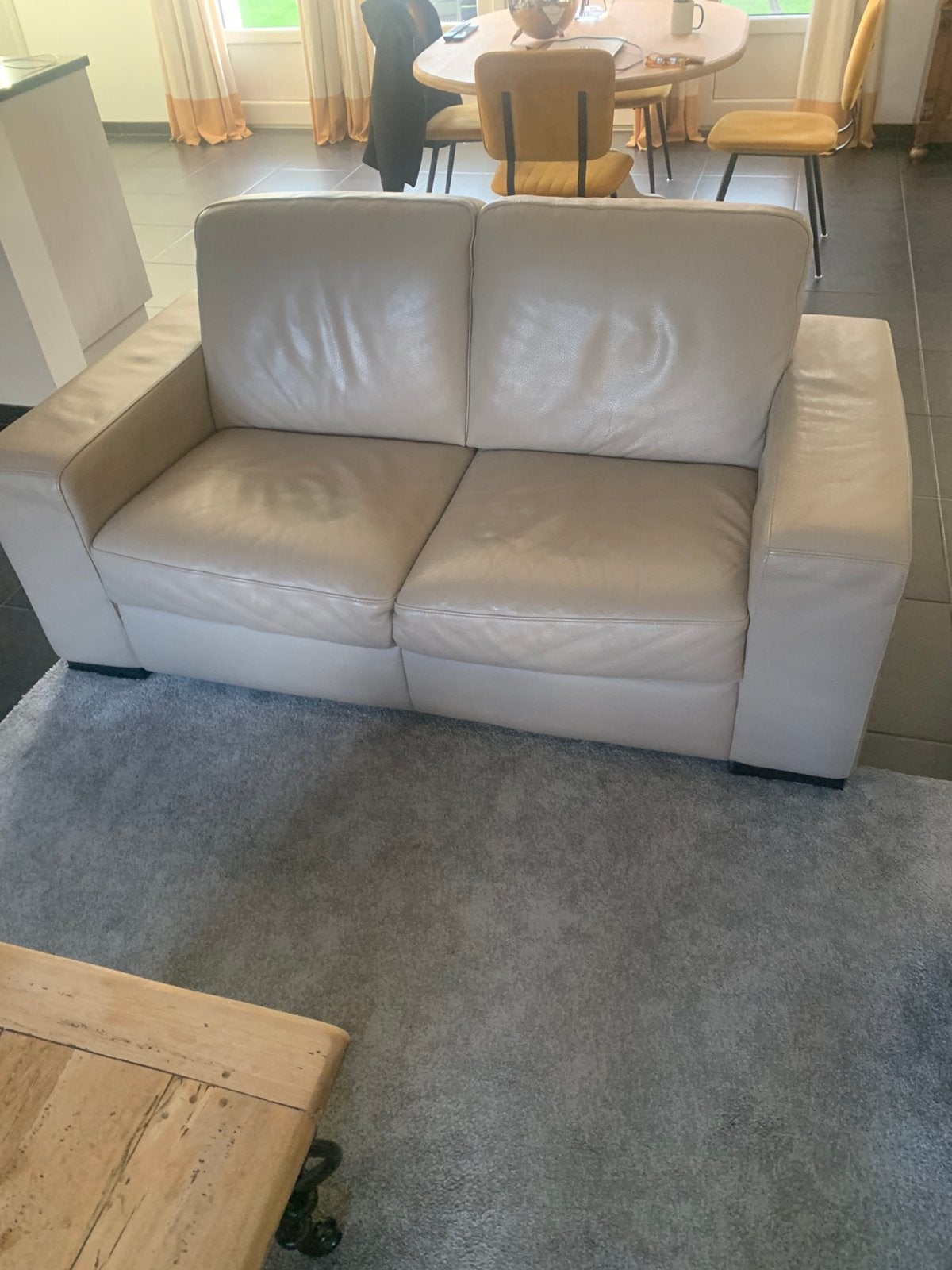 2 sièges en cuir, Maison & Meubles, Enlèvement, Comme neuf