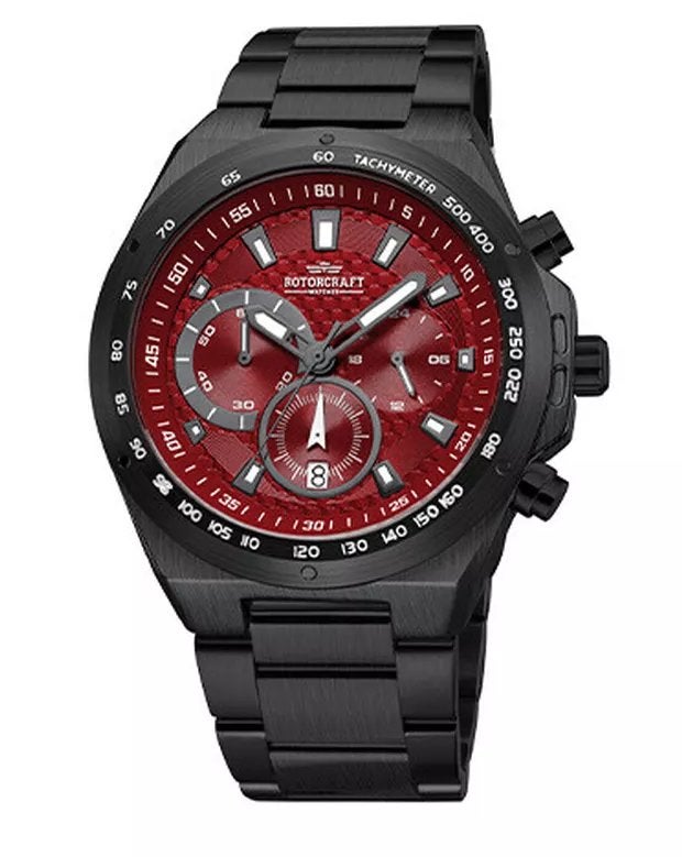 Rotorcraft Raptor RC7103 Sport Chrono Nieuw! t.w.v €509-,, Staal, Staal, Polshorloge, Nieuw