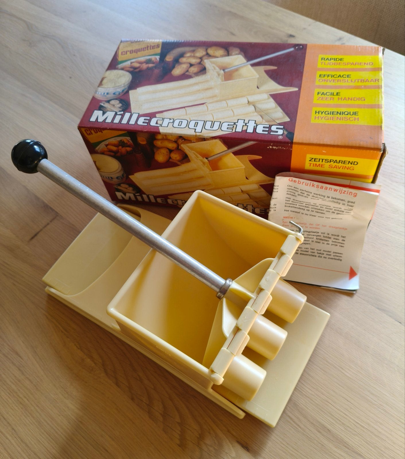 Millecroquettes krokettenmaker, Maison & Meubles, Enlèvement ou Envoi, Autres marques, Jaune, Utilisé