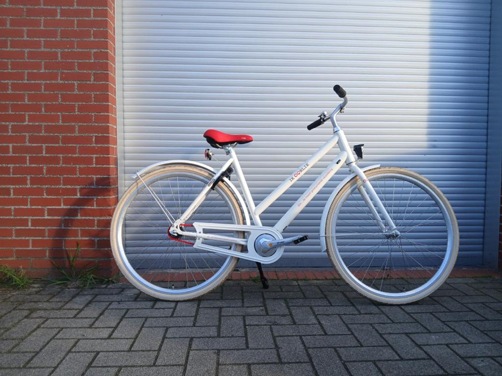 Damesfiets Rivel nieuwstaat, Ophalen