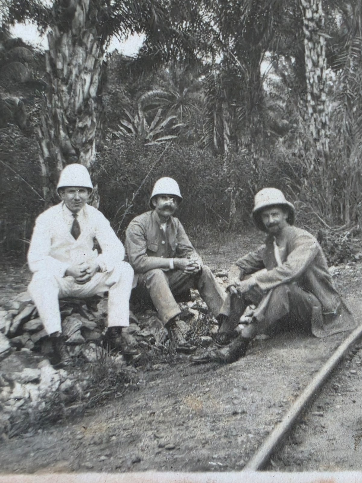 Congo Spoorlijn Tropenuniform, Verzamelen, Foto's en Prenten, Ophalen of Verzenden, Foto