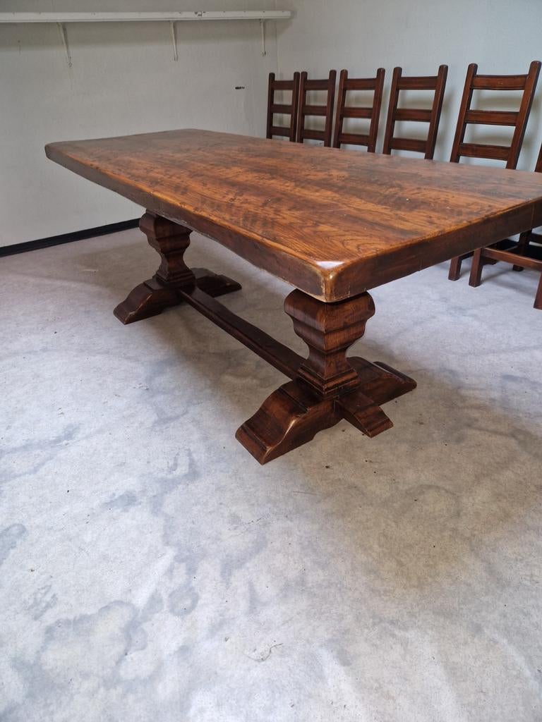 Table de monastère ancienne 240 cm, Antiquités & Art, Antiquités | Meubles | Tables, Enlèvement