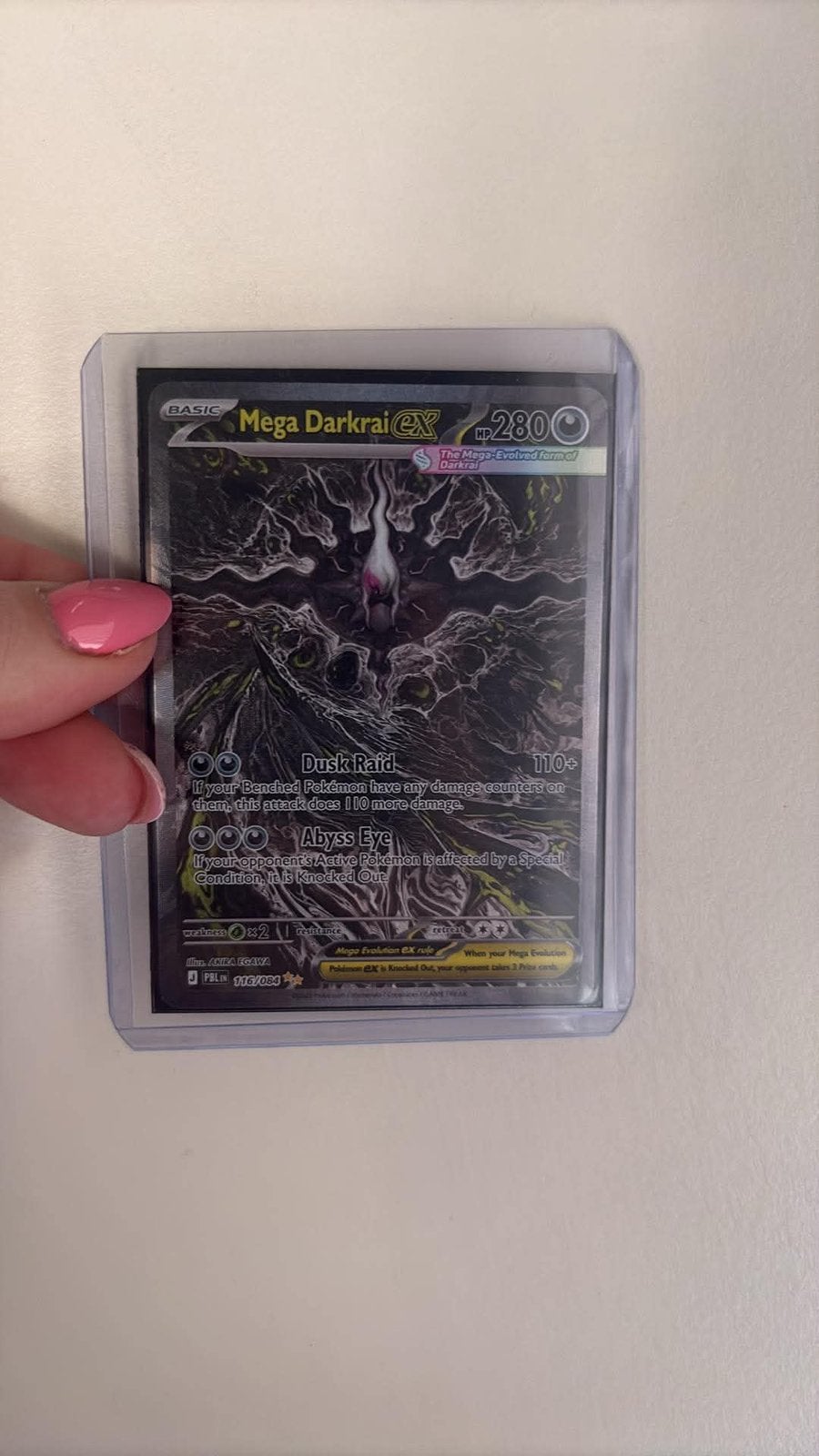 Mega darkrai ex 116/084 engels, Hobby en Vrije tijd, Verzamelkaartspellen | Yu-gi-Oh!, Ophalen of Verzenden, Zo goed als nieuw