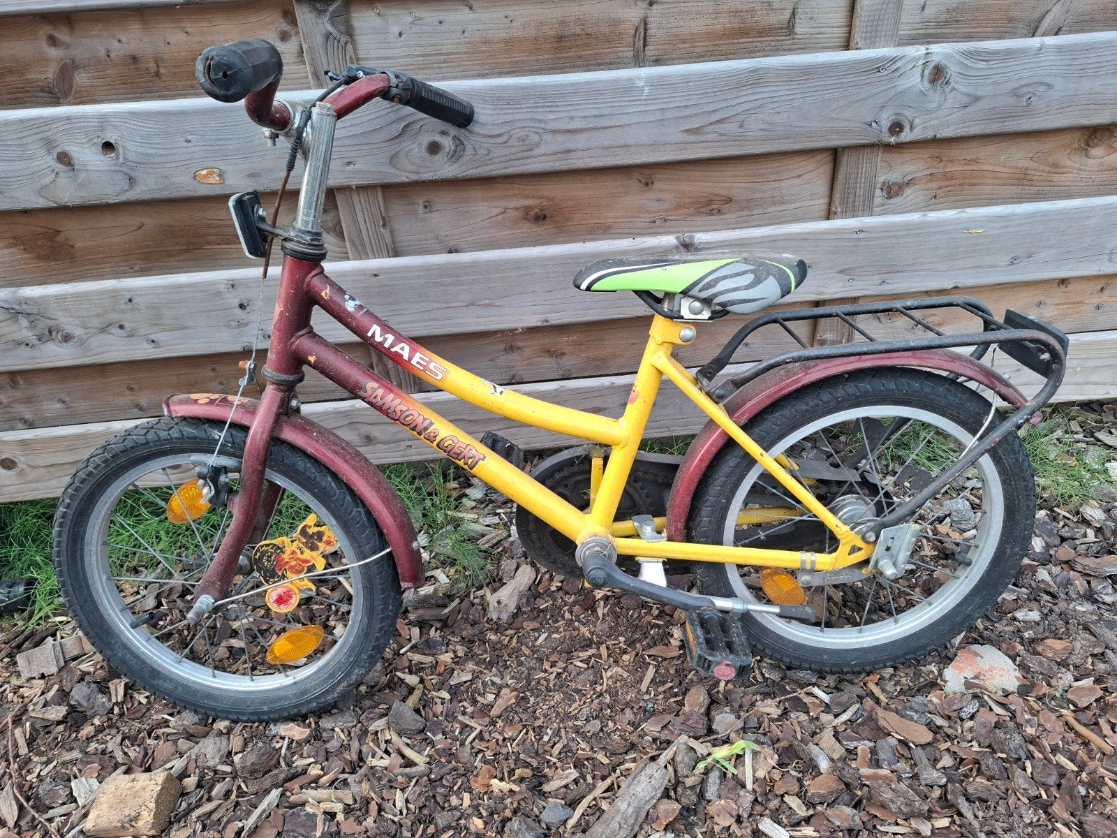 fiets 16 inch, Ophalen