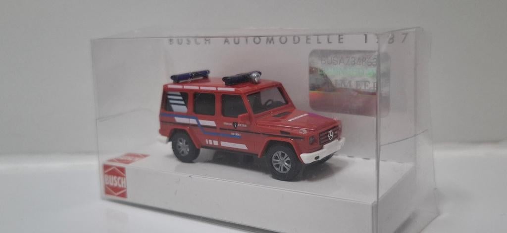 Mercedes classe g 1/87 pompier Allemangne, Enlèvement, Neuf, Voiture, Autres marques