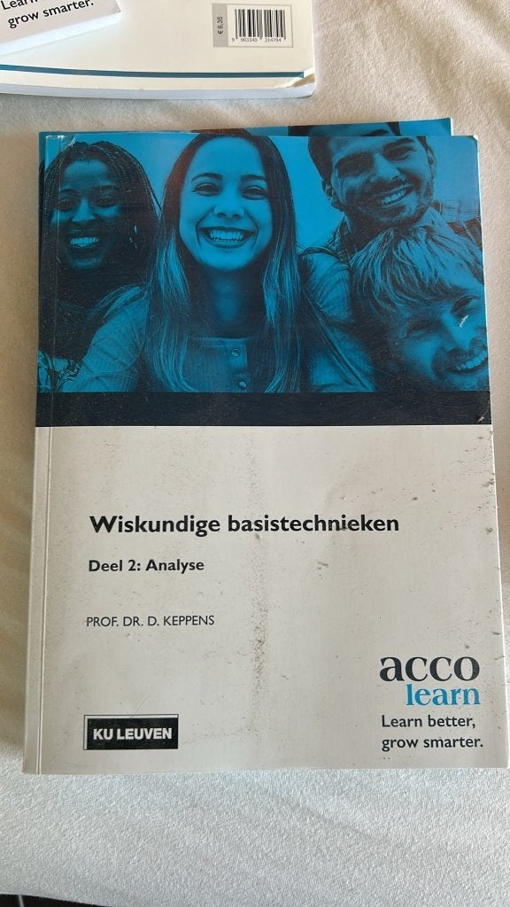 Wiskunde basistechnieken deel 2: analyse, Ophalen of Verzenden, Zo goed als nieuw