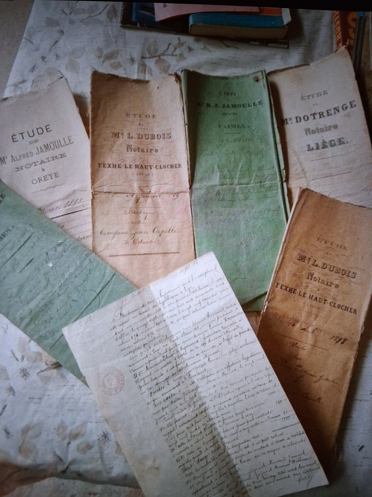 Oude notariële akten uit de jaren 1800 van notarissen: versc, Ophalen of Verzenden