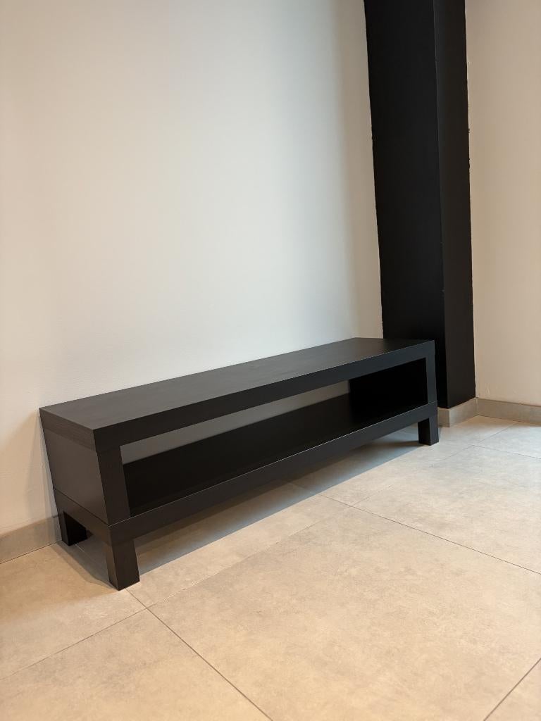 Ikea tv-meubel, zwartbruin, 120x35x36 cm LACK, 25 à 50 cm, Moins de 100 cm, Comme neuf, 100 à 150 cm