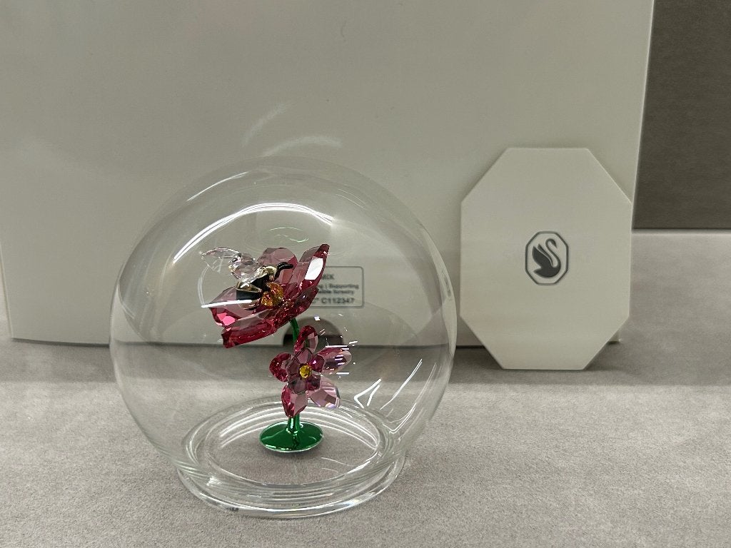 Swarovski Idyllia Glazen Bal Bij en Bloemen, Ophalen of Verzenden, Nieuw, Figuurtje