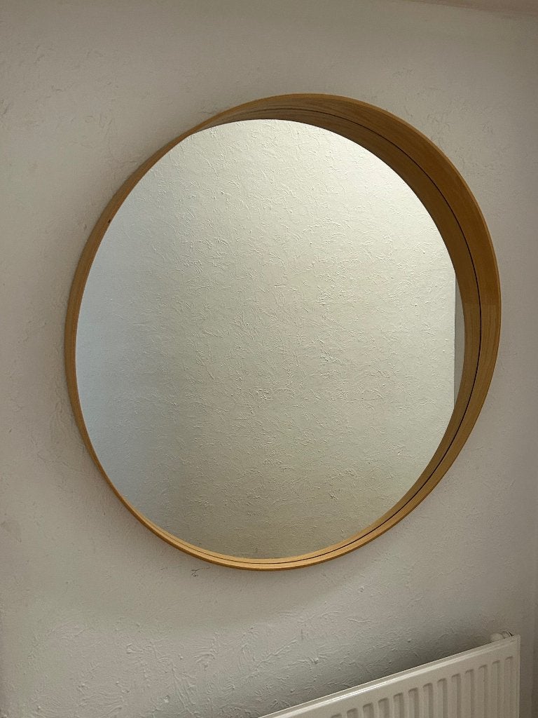 IKEA STOCKHOLM Spiegel 80 cm – perfecte staat, Maison & Meubles, Moins de 100 cm, Rond, Comme neuf, Enlèvement
