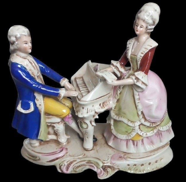Couple de musiciens Grafenthal au piano, Antiquités & Art, Enlèvement