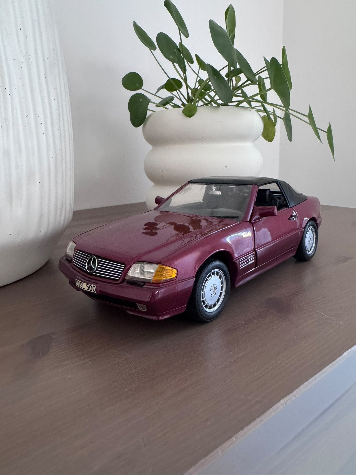 Mercedes sl met hardtop 1:18, Enlèvement ou Envoi, Utilisé, Voiture