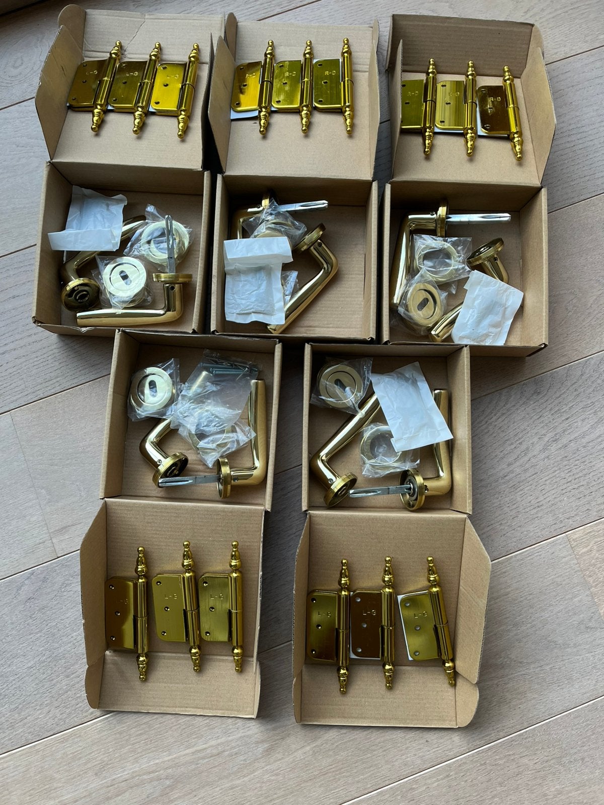 Deurbeslag 5sets, Ophalen, Zo goed als nieuw