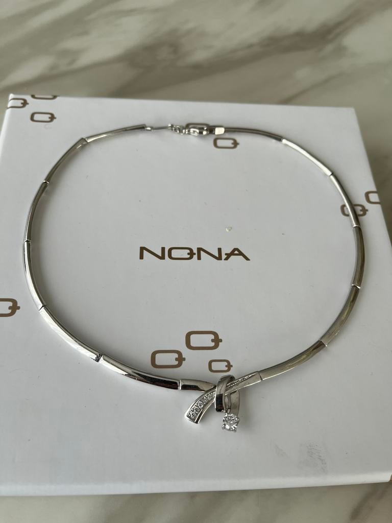 Nona silver ketting 925, Bijoux, Sacs & Beauté, Enlèvement ou Envoi, Comme neuf
