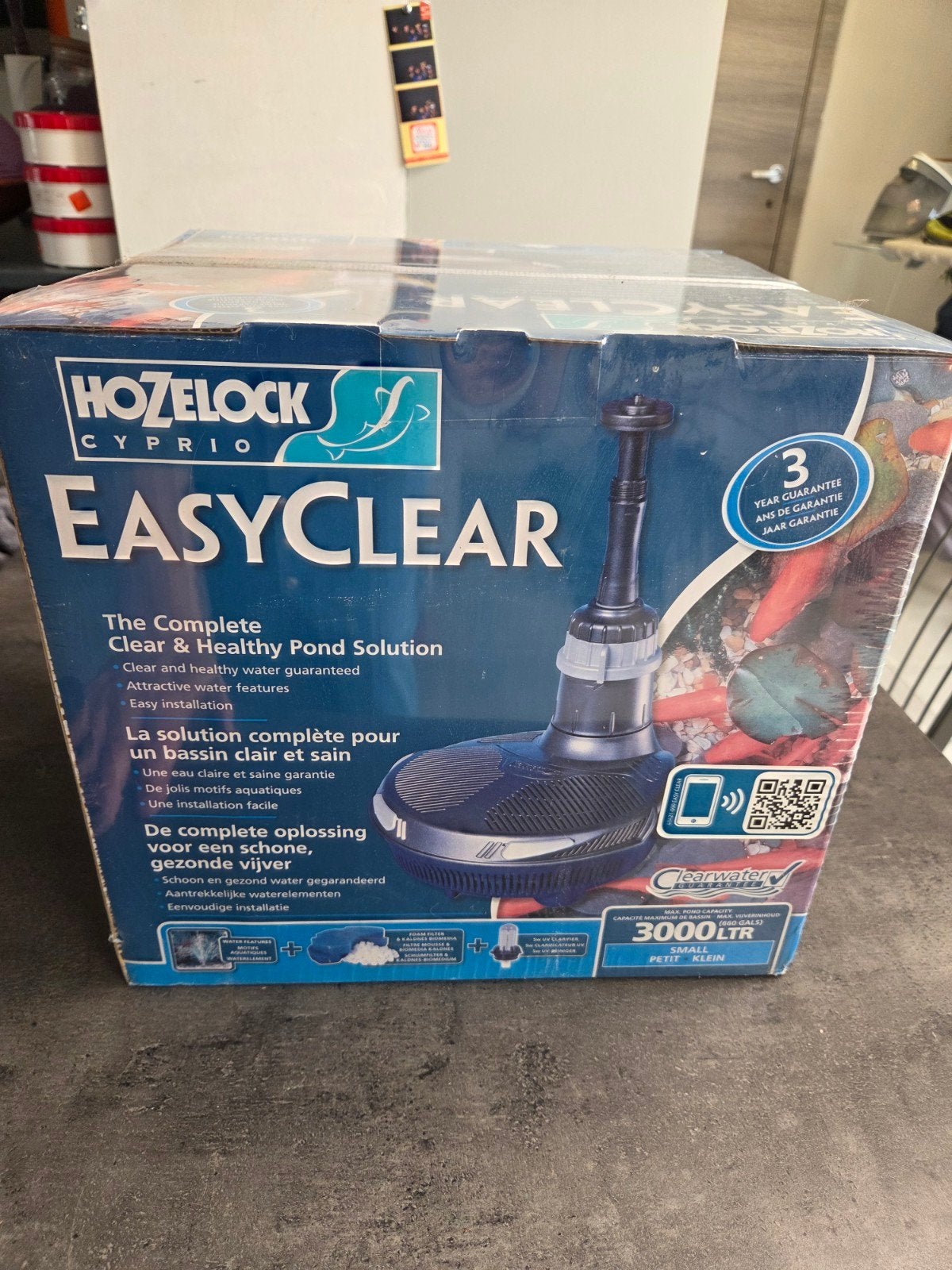 Easyclear Hozelock 3000l, Tuin en Terras, Vijver-toebehoren, Ophalen, Nieuw, Vijverfilter