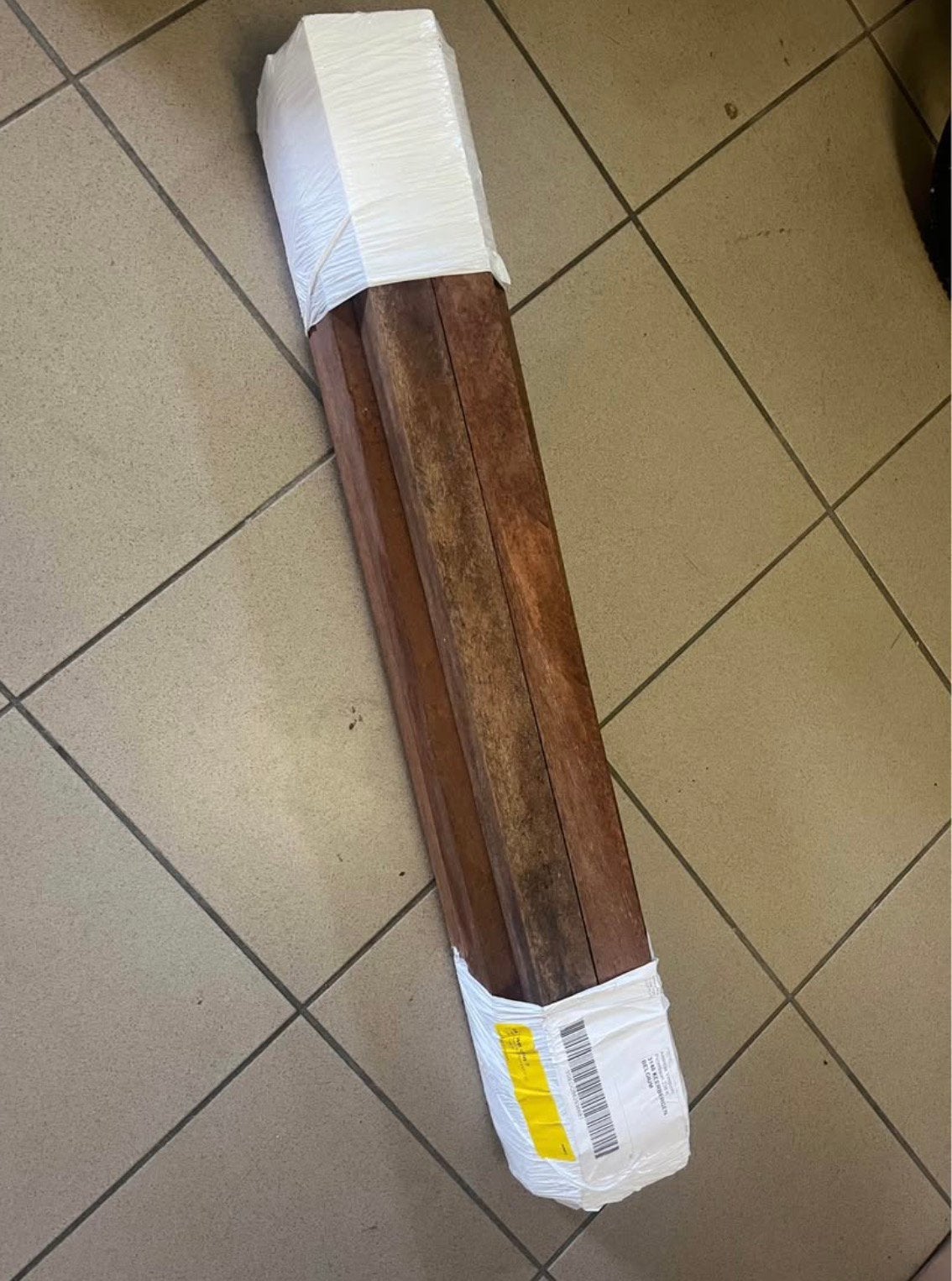 8 piketpalen 4x4x80 cm hardhout + 50 schroeven, Tuin en Terras, Palen, Balken en Planken, Ophalen, Nieuw, Hardhout, Minder dan 180 cm
