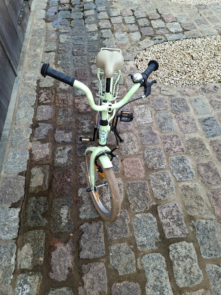Kinderfiets 16" groen, Ophalen, Terugtraprem, BikeFun Kids (BFK), Minder dan 16 inch