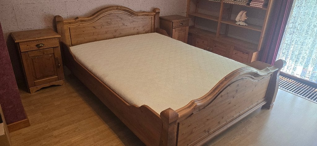 Bed / Slaapkamer, Maison & Meubles, Chambre à coucher | Lits, Comme neuf, Landelijk, Enlèvement, Bois
