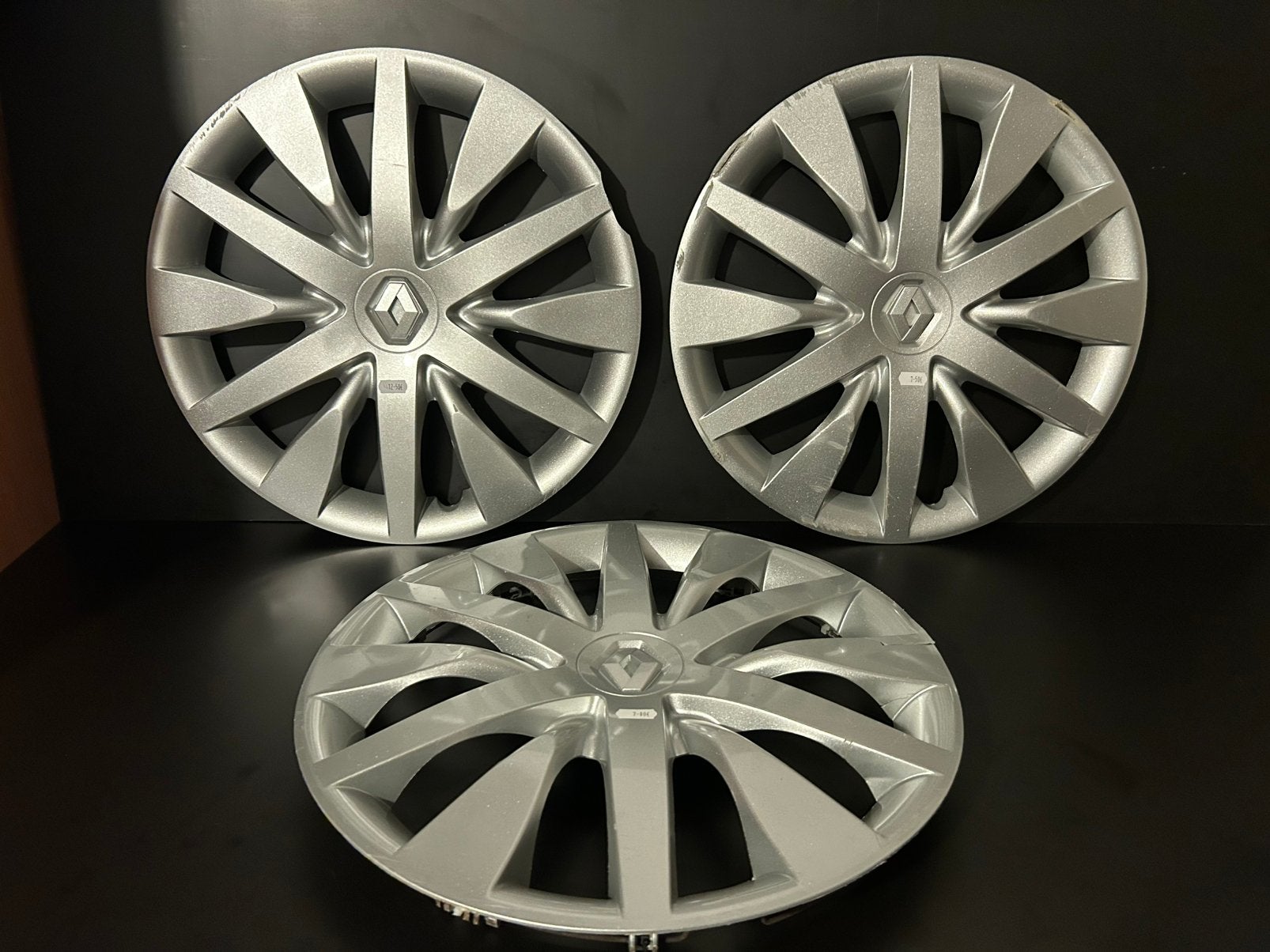 3 enjoliveurs d’origine Renault scenic Mégane 16", Enlèvement ou Envoi, Utilisé