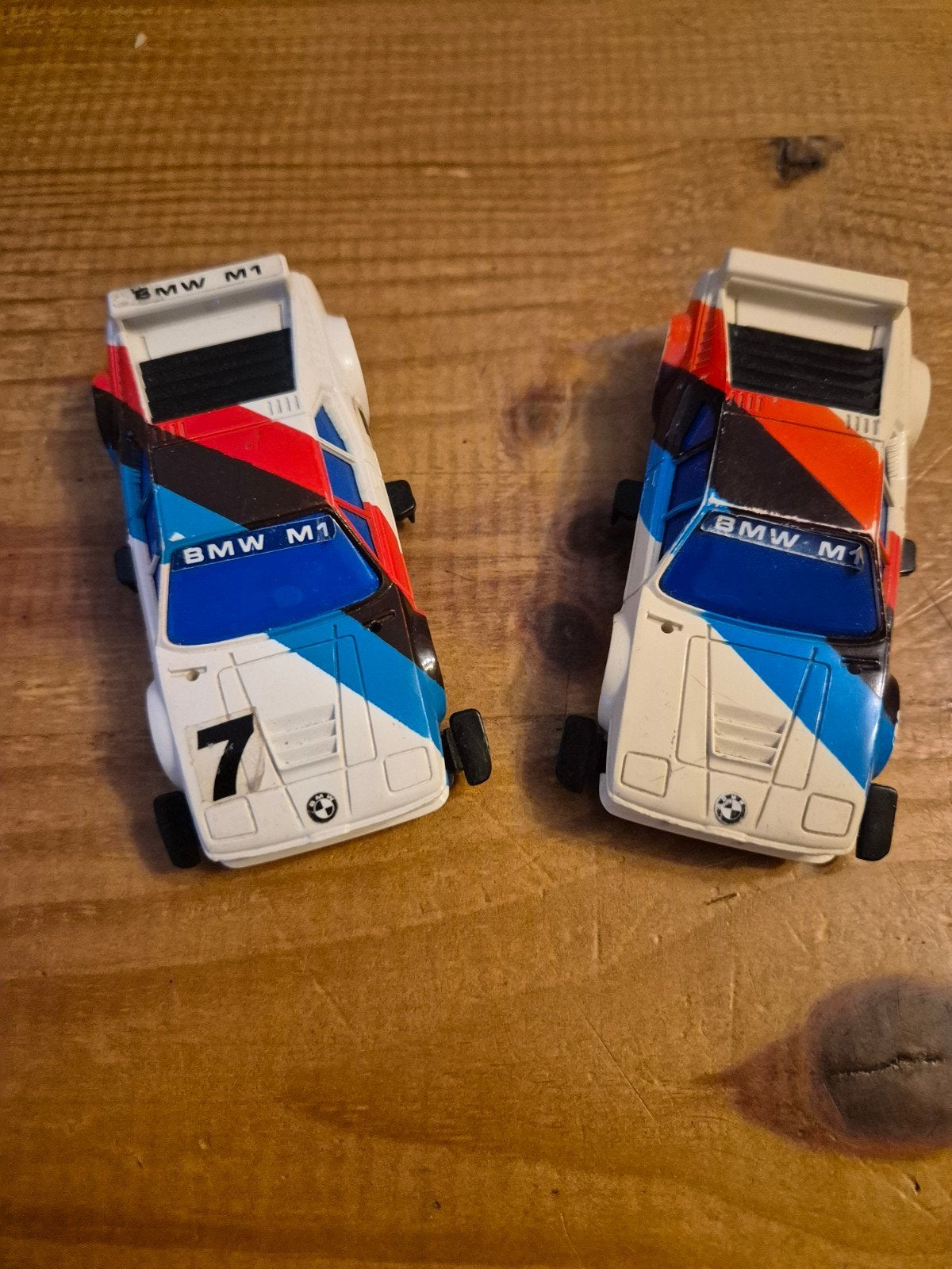Slot car lot de 2 BMW M1 jouets course circuit électrique, Enlèvement ou Envoi, Utilisé