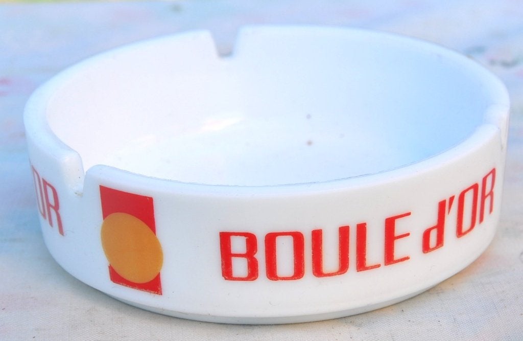 cendrier publicitaire boule d'or, Enlèvement ou Envoi, Comme neuf, Cendrier
