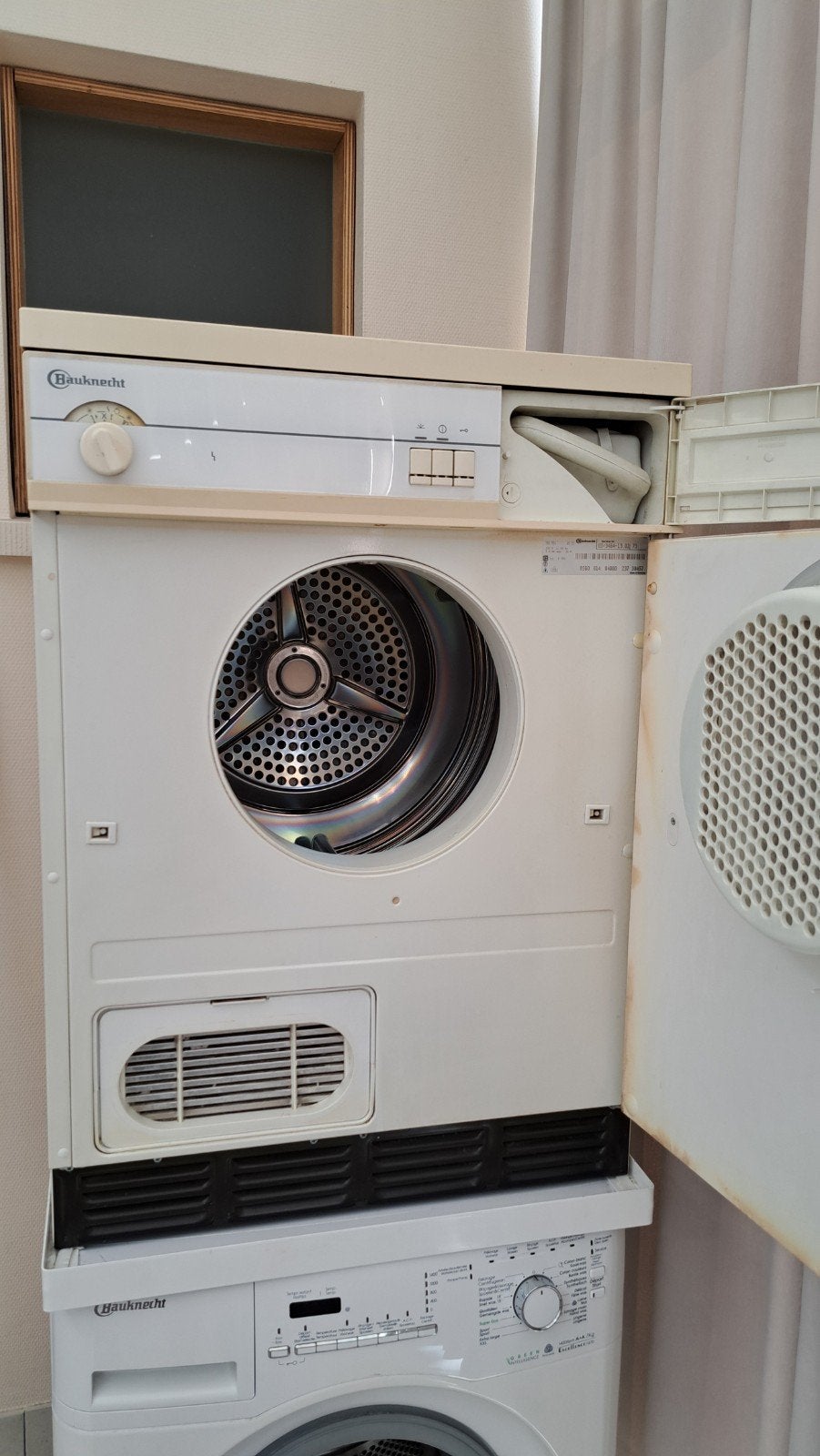 droogkast Bauknecht, Electroménager, Sèche-linge, Enlèvement, Utilisé, Chargeur frontal, À condensation