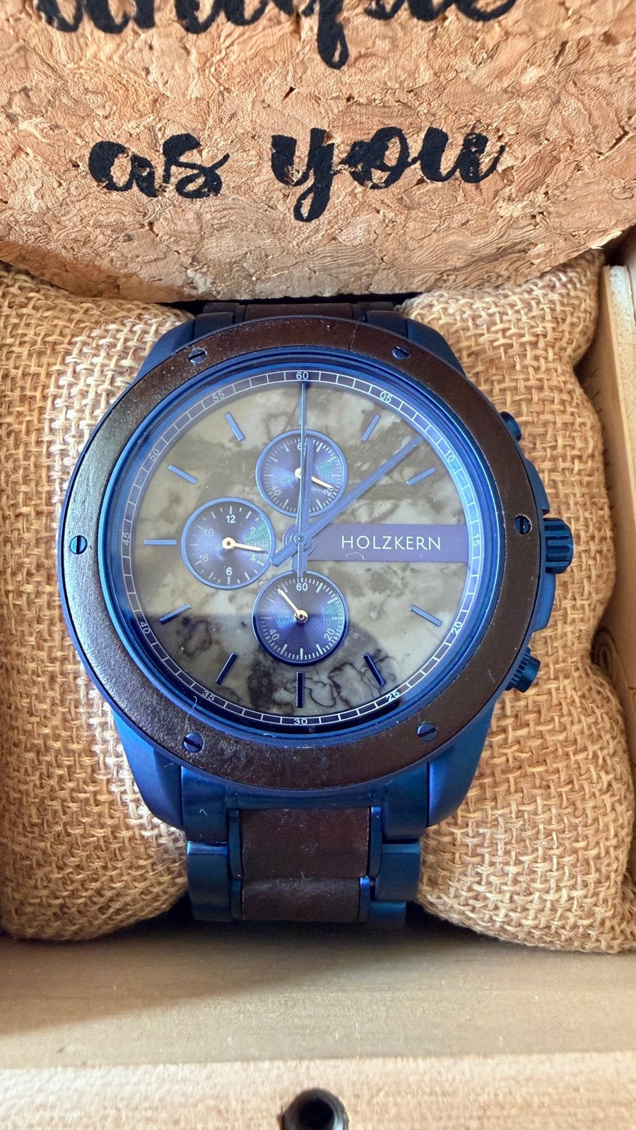Horloge holzkern, Bijoux, Sacs & Beauté, Montres | Hommes, Autres marques, Enlèvement, Autres matériaux, Acier