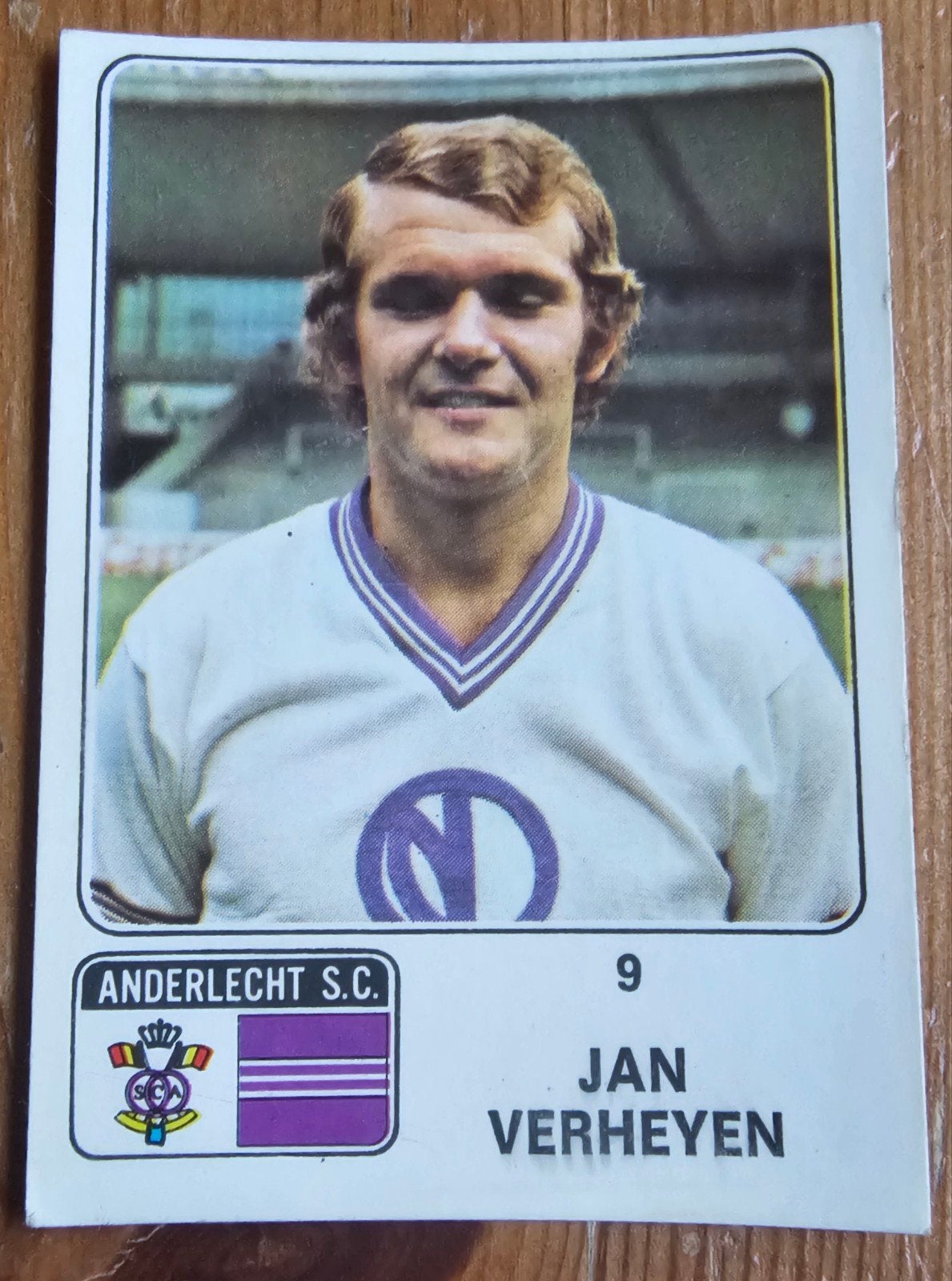 Panini Football 73-74 #9 Jan Verheyen Anderlecht Voetbal!, Ophalen of Verzenden, Zo goed als nieuw, Sticker