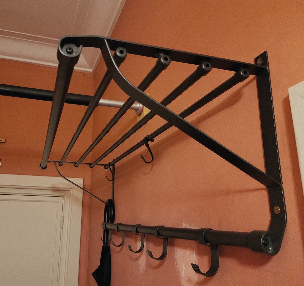 Porte manteau avec étagère à chapeau, Enlèvement, Comme neuf, Étagère