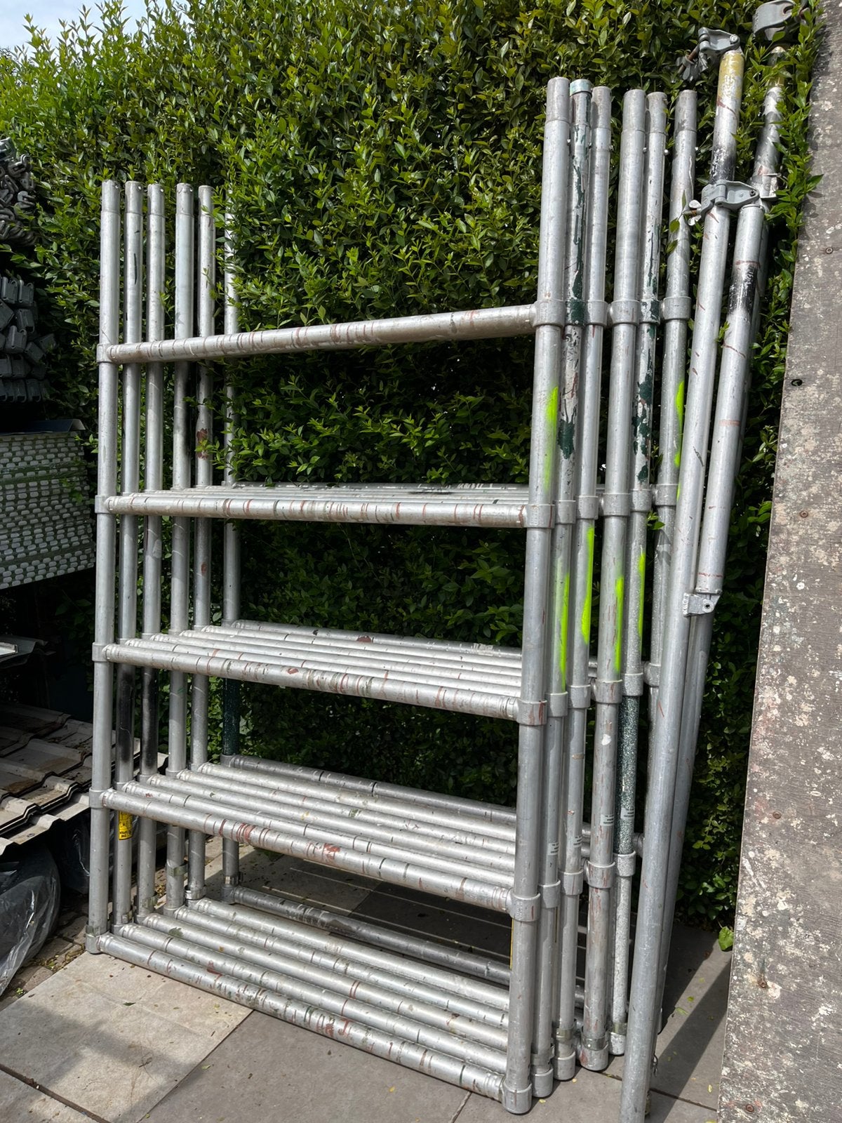 Stelling van aluminium, Ophalen, Gebruikt