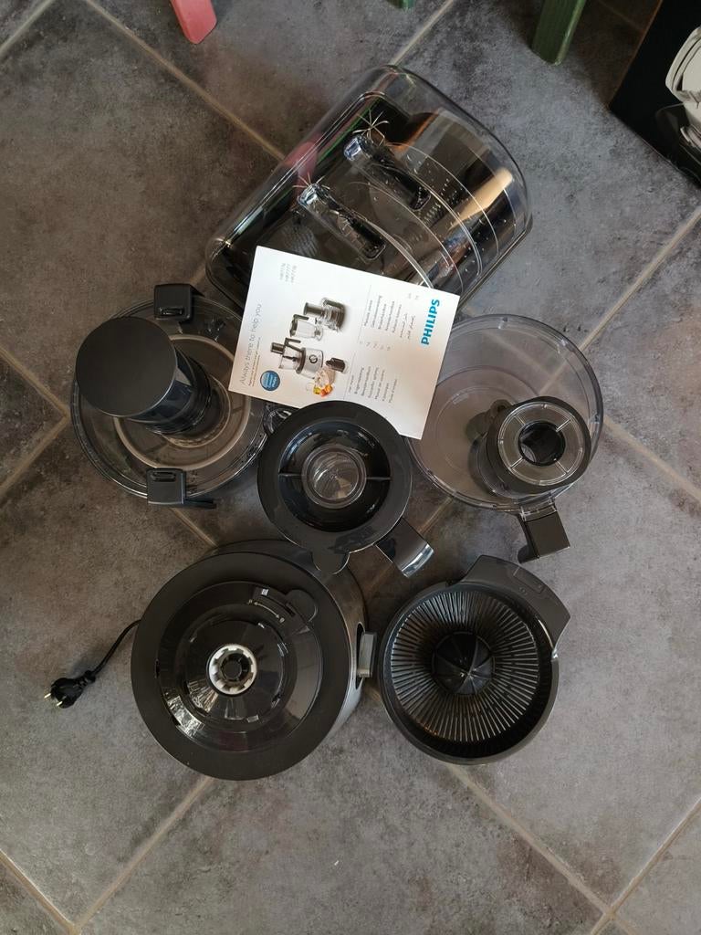 Philips keukenmachine, met sapcentrifuge.Beperkt gebruikt., Ophalen, Zo goed als nieuw