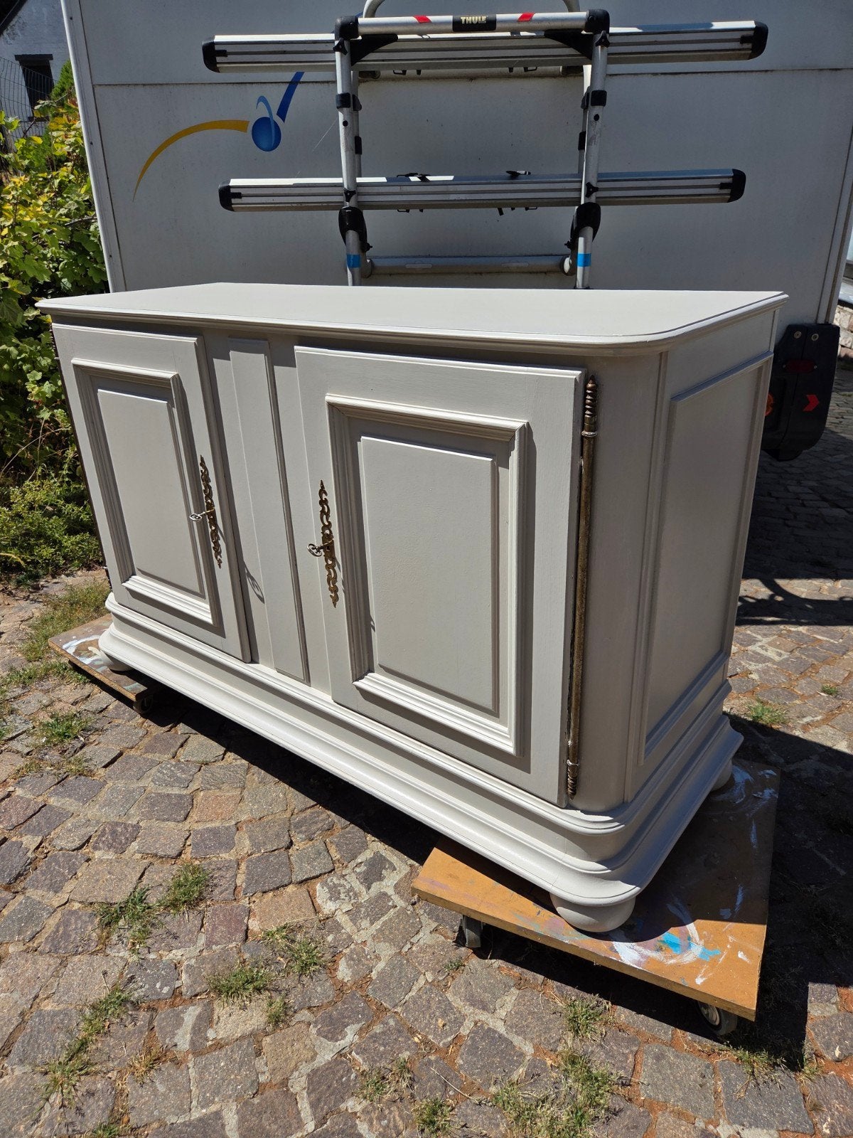 Prachtig massief vintage dressoir., Huis en Inrichting, Kasten | Wandmeubels, Ophalen