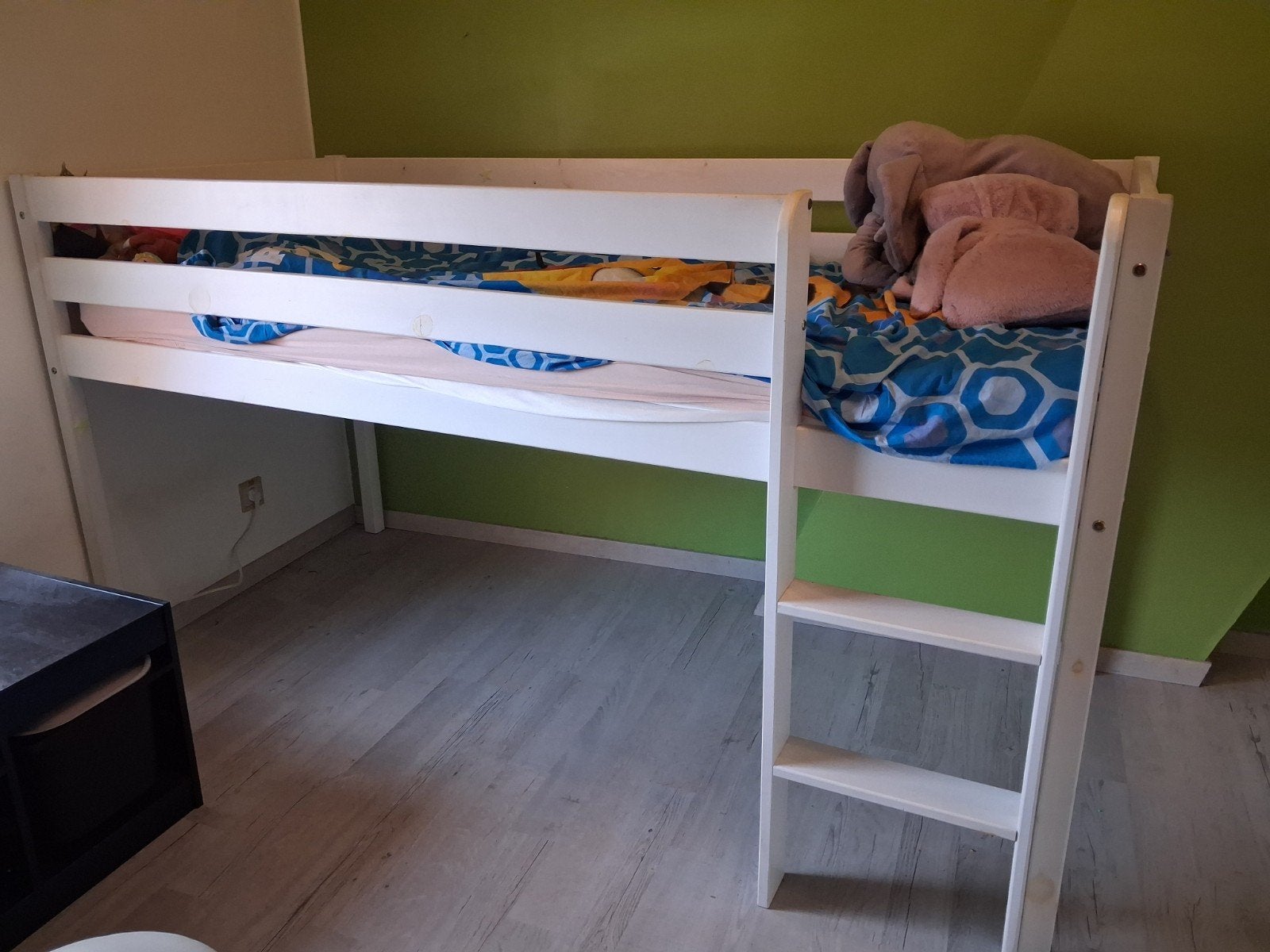 1-persoonsbed, Huis en Inrichting, Slaapkamer | Bedden, Ophalen, Gebruikt, 90 cm, Eenpersoons