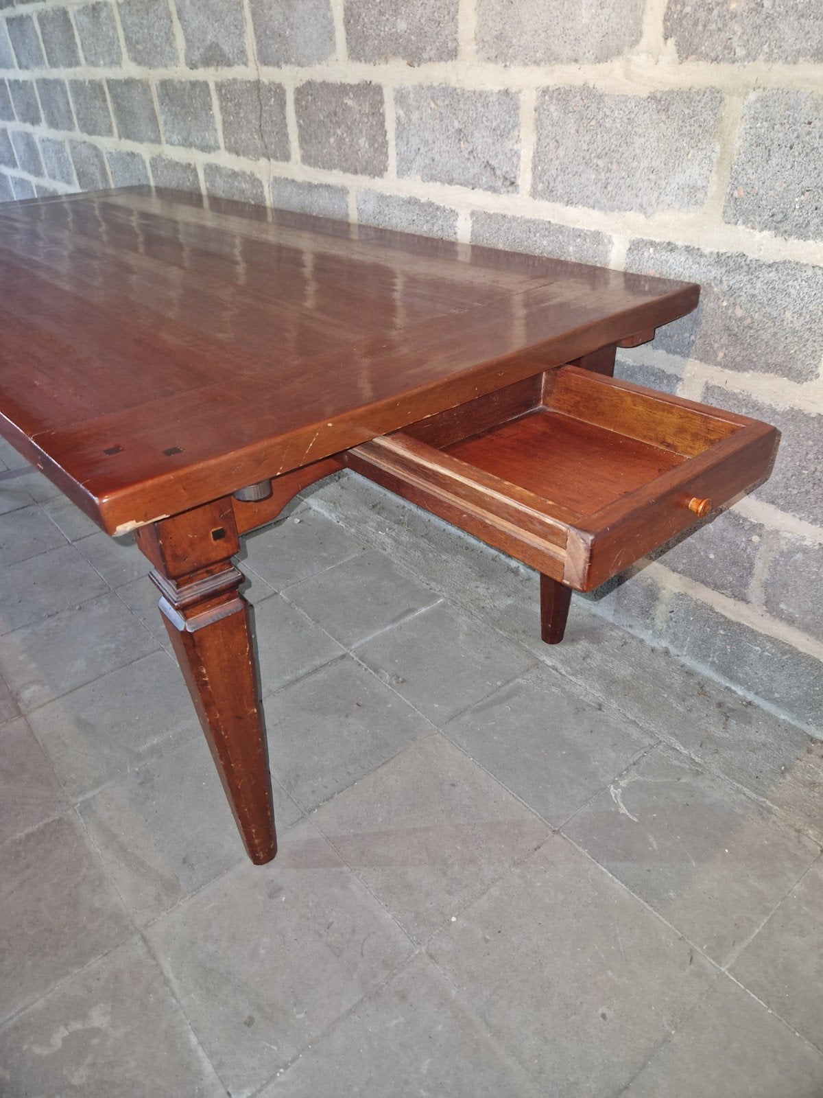 Table de ferme française authentique, Enlèvement