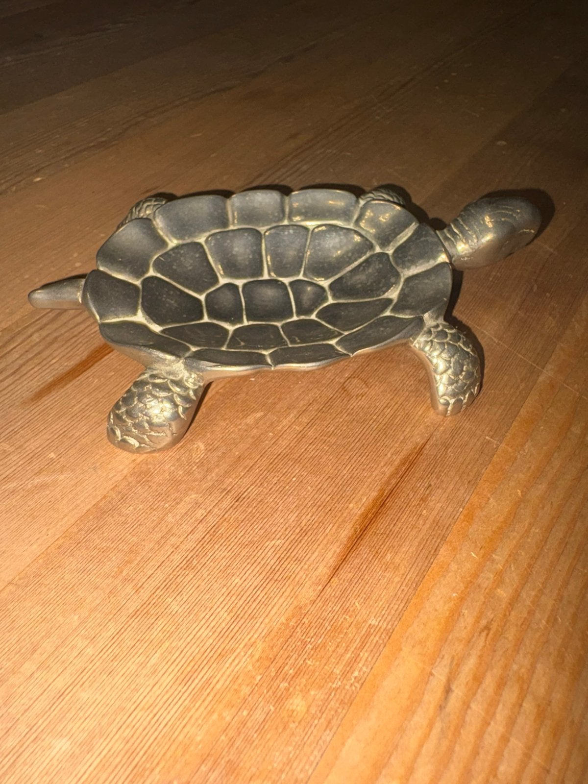 Vintage messing schildpad schaaltje, Antiek en Kunst, Ophalen