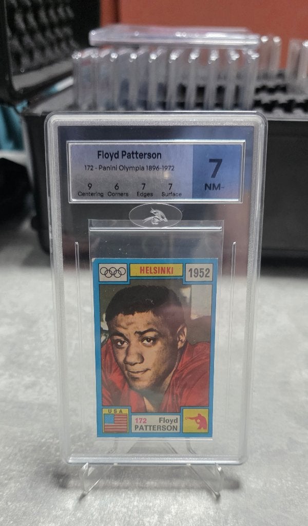 Panini Olympia 1972+Panini Olympia+Floyd Patterson+geen PSA, Ophalen of Verzenden, Zo goed als nieuw, Sticker