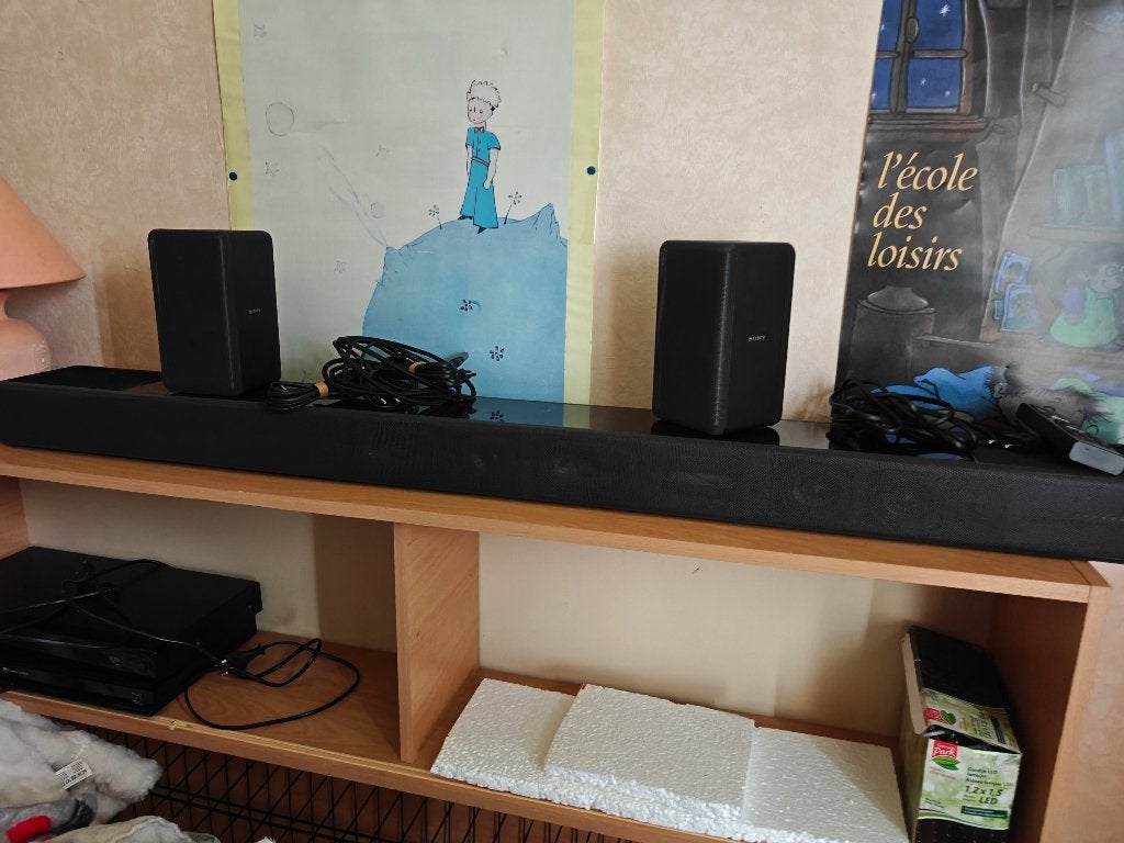 Barre Sony HT-A7000 + Subwoofer + satellites - 7.1.2 canaux, TV, Hi-fi & Vidéo, Comme neuf, Enlèvement, Sony, 70 watts ou plus