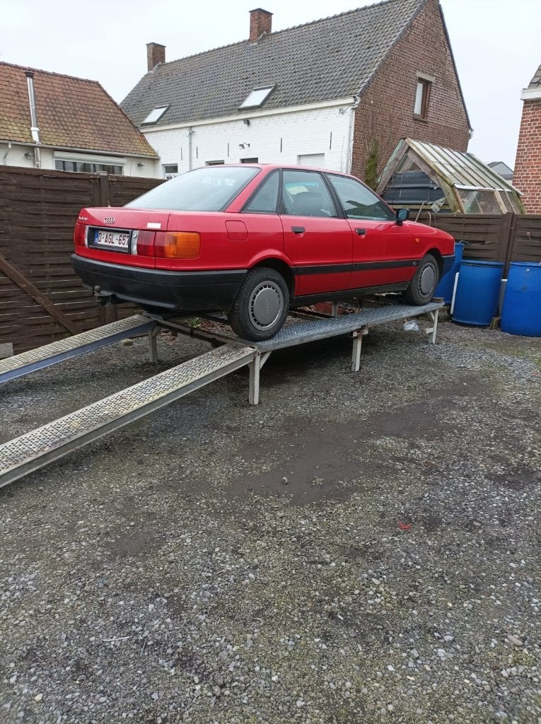 auto oprij platen  onderhouds rek  auto verhoog garage, Enlèvement, Utilisé