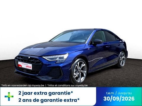 Audi A3 Sedan 30 TFSI MHEV S line S tronic, Automaat, Blauw, 124 g/km, Berline