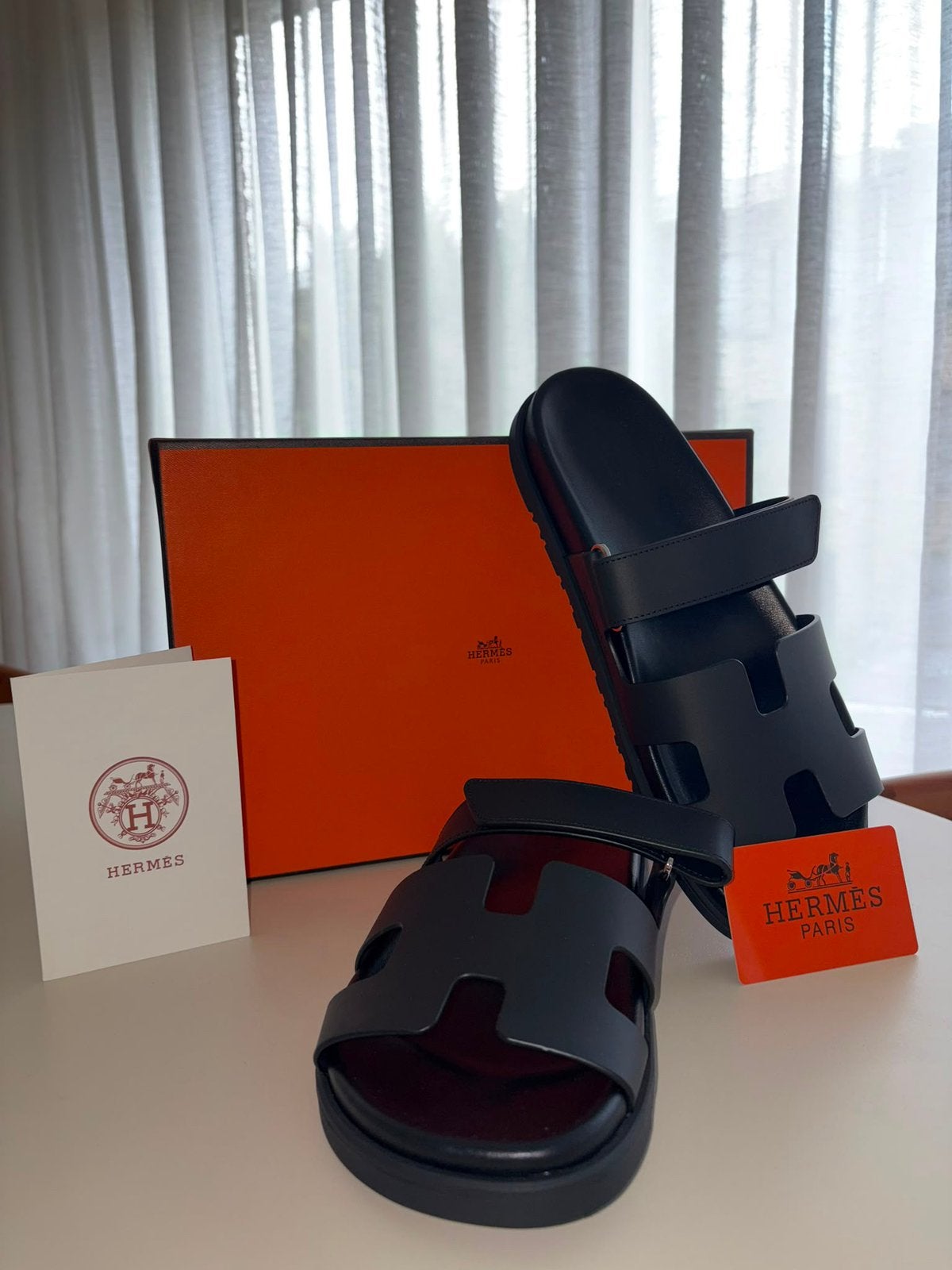 Hermès Chypre, Vêtements | Hommes, Chaussures, Neuf, Enlèvement ou Envoi, Sandales, Noir