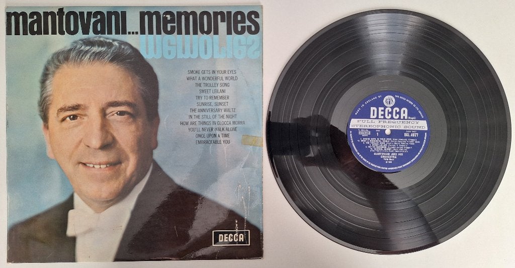 Mantovani - Memories, Housse de protection extérieure, Enlèvement ou Envoi, Utilisé, LP