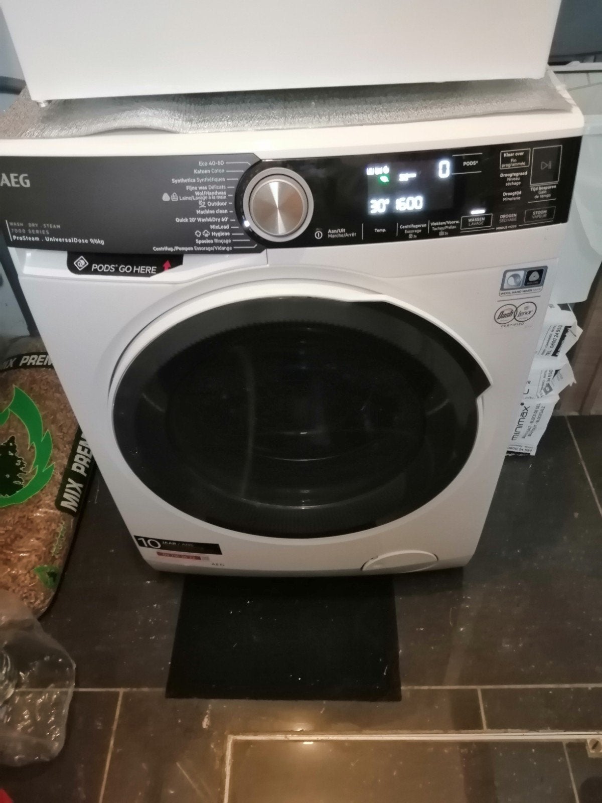 machine à laver sechante de 9k marque AEG et garantie prolon, Enlèvement, Comme neuf
