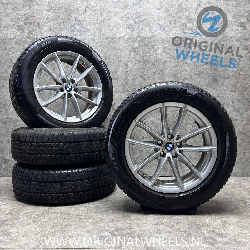 18 inch originele velgen + winterbanden BMW X3 X4 G01 G02  s, Pneus et Jantes, Pneus hiver, -, 18 pouces