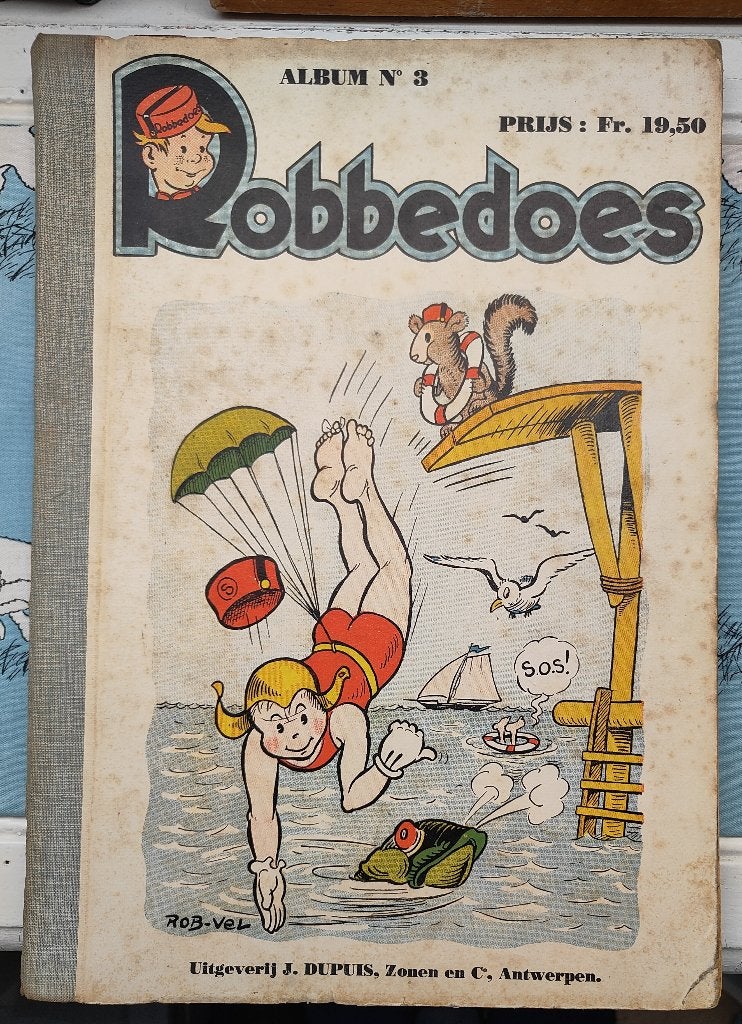 Spirou, Robbedoes Dupuis Album 3 1939, Boeken, Ophalen of Verzenden, Gelezen