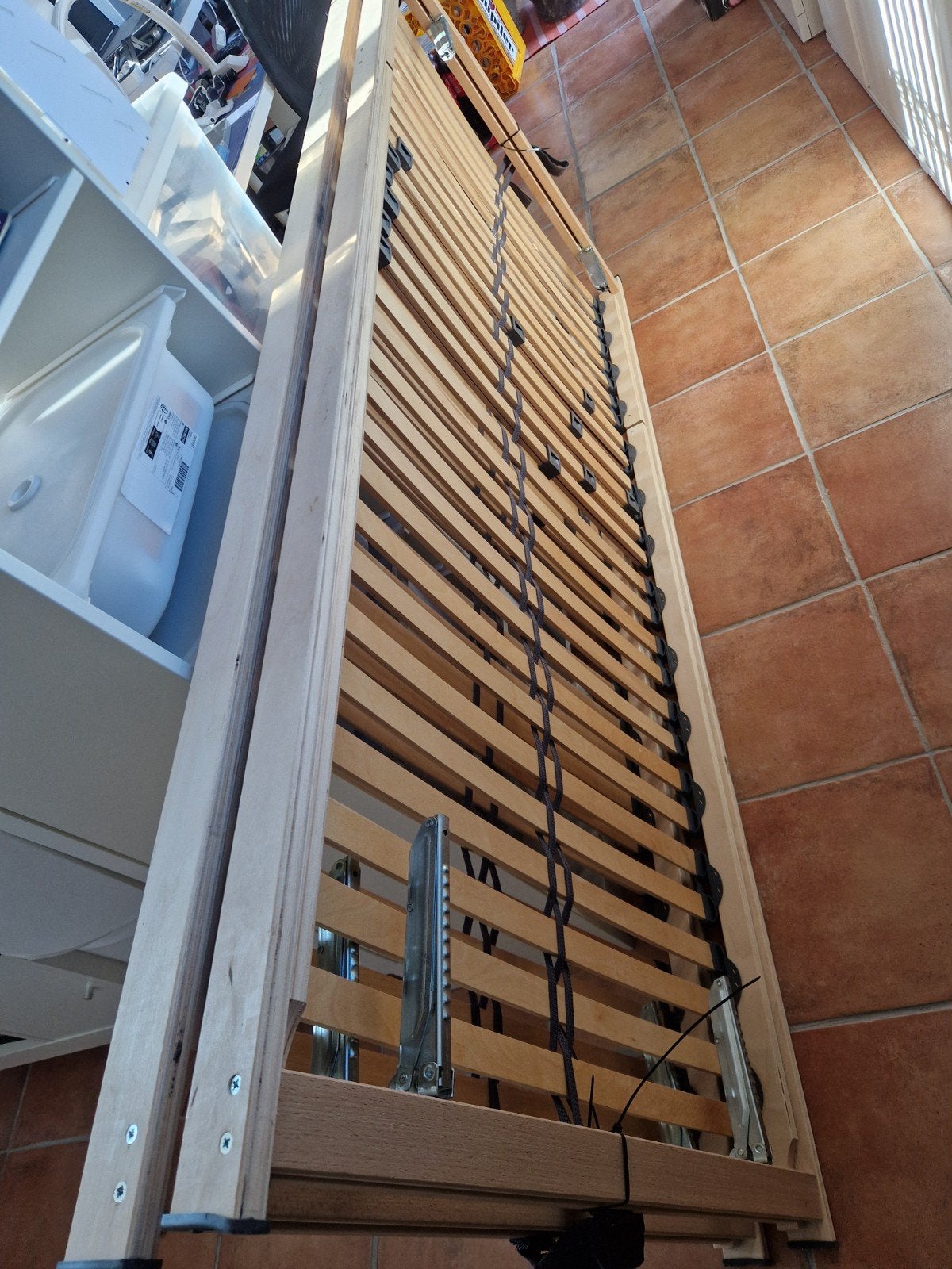 sommiers réglables, 90 cm, Comme neuf, Enlèvement, Sommier