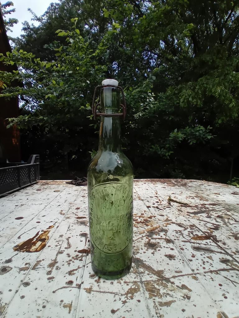 Ancienne bouteille de bière vintage Brasserie La Strasbourg, Collections, Enlèvement ou Envoi