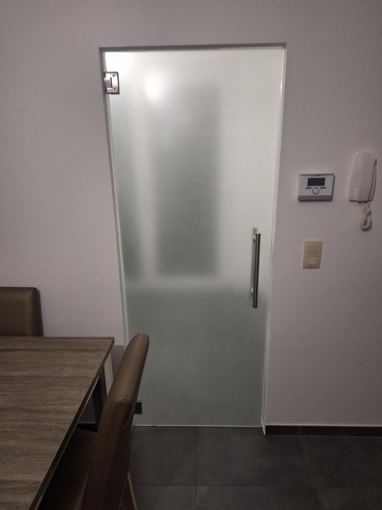 Glazen deur 201 x 78, Doe-het-zelf en Bouw, Ophalen, Gebruikt, Minder dan 80 cm, Binnendeur